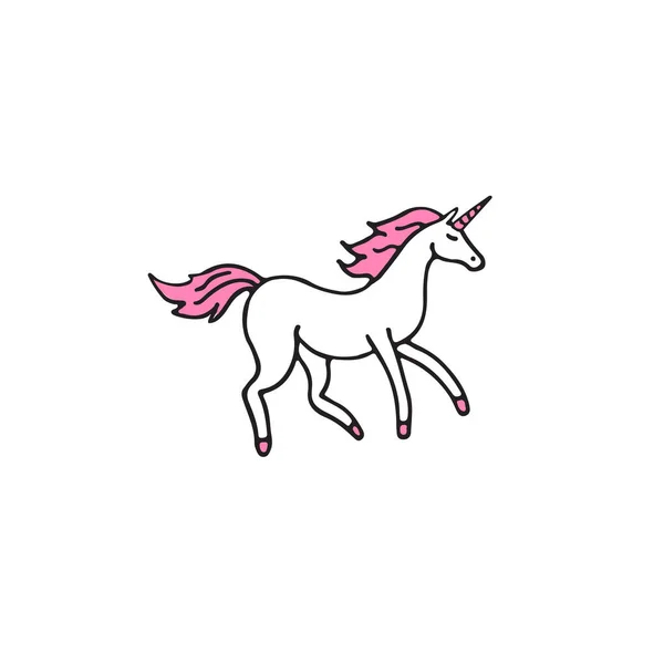 Gambar Templat Logo Unicorn Vektor - Stok Vektor