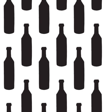 Şişelerin vektör illüstrasyonu  