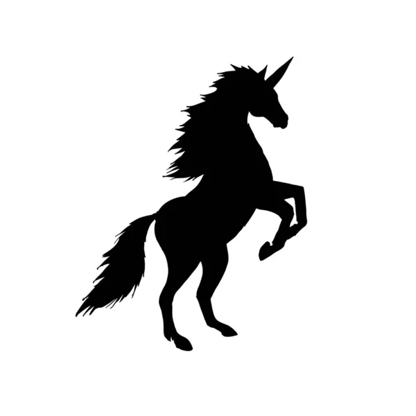 Unicornio Logotipo Diseño Plantilla Vector Ilustración — Archivo Imágenes Vectoriales