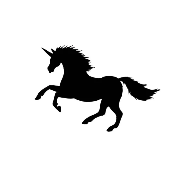 Unicornio Logotipo Diseño Plantilla Vector Ilustración — Archivo Imágenes Vectoriales