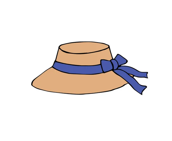 Icône Chapeau Cow Boy Dans Style Dessin Animé Illustration Vectorielle — Image vectorielle