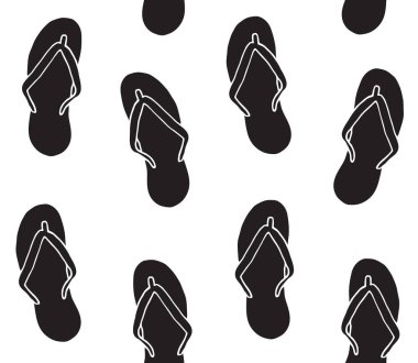 Plaj terliklerinin vektör çizimi