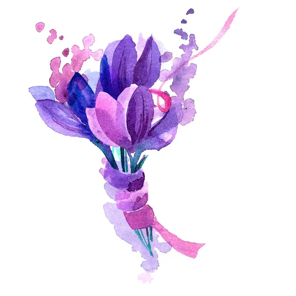 Mignon fond de fleur aquarelle avec — Photo