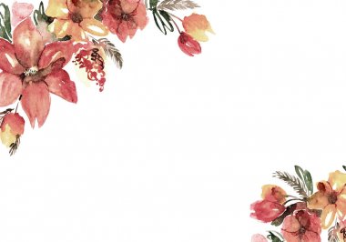 Şirin suluboya çiçek arka plan. Davet. Düğün kartı. Doğum günü kartı