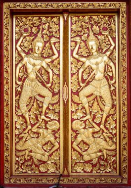 Budist kilise güzel kapı 