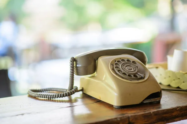 Старий телефон роторні — стокове фото