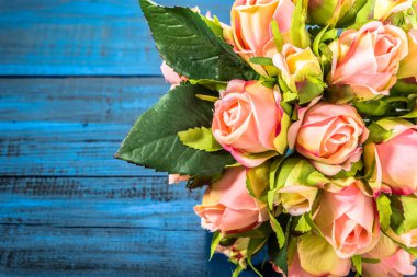 Buket Gül Sevgililer günü kartı olarak