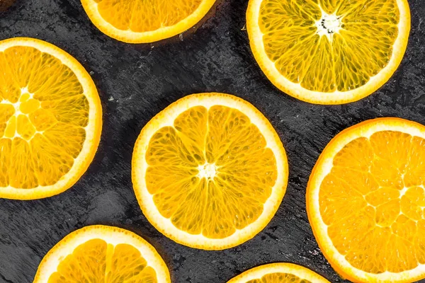 Fondo de rodajas de frutas de naranja, textura — Foto de Stock