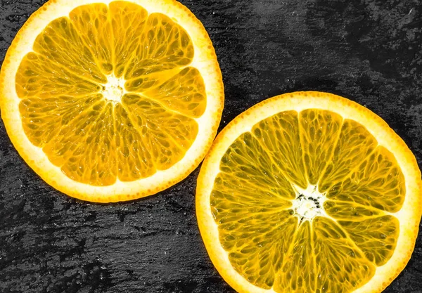 Fondo de rodajas de frutas de naranja, textura — Foto de Stock