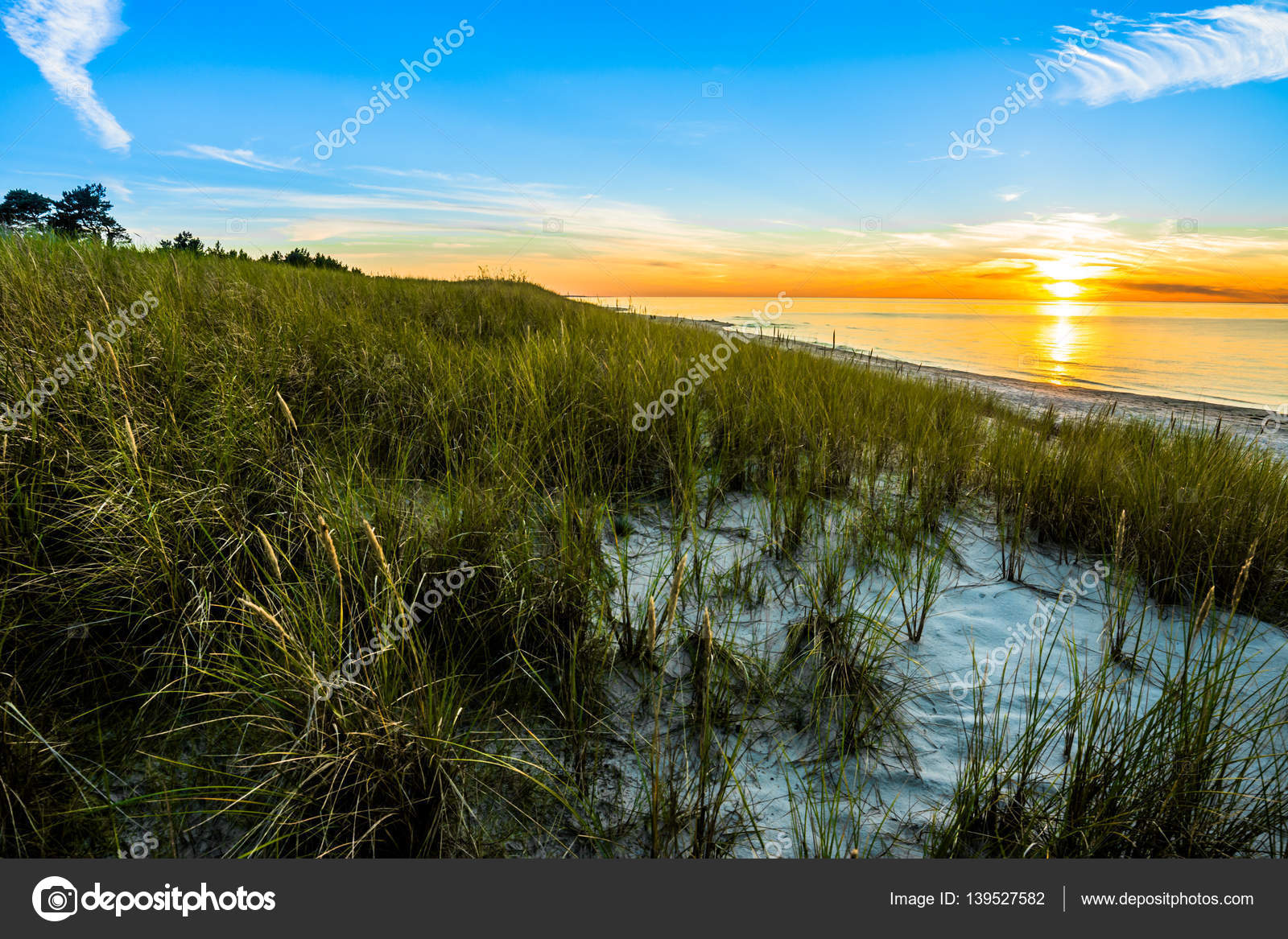 Wallpapers Beach Sunset Beautiful Sunset Beach Wallpaper Summer Landscape Over Sea Poland Stock Photo C Alicjane 139527582