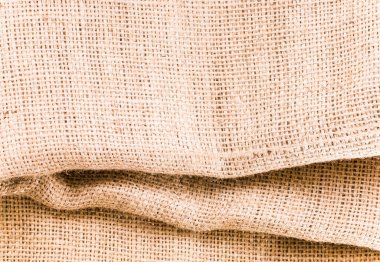 Buruşuk çuval bezi doku, tekstil arka plan