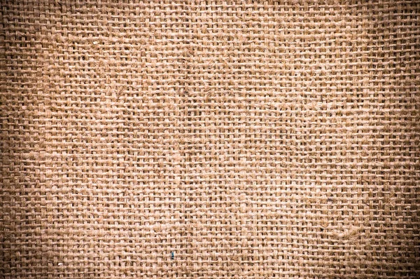Fundo com pano de saco, textura, macro fibra têxtil — Fotografia de Stock