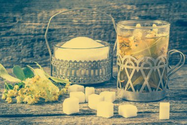 Bitkisel çay ıhlamur çiçek, tedavi soğuk algınlığı ve grip kavramı ile