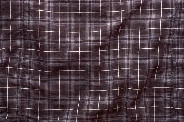 Tekstylne czarne tekstury kraciaste koszule, przydatne jako tło — Zdjęcie stockowe