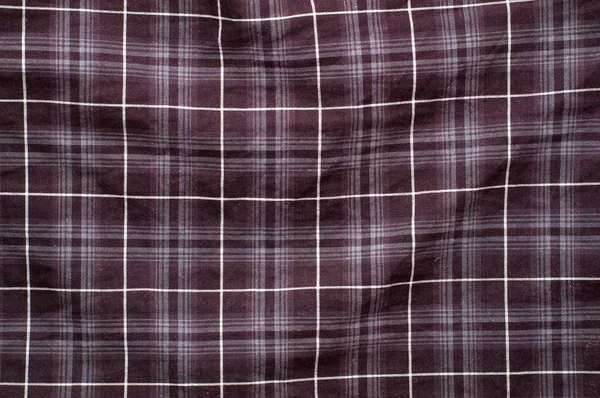 Textura têxtil preta da camisa quadriculada útil como fundo — Fotografia de Stock