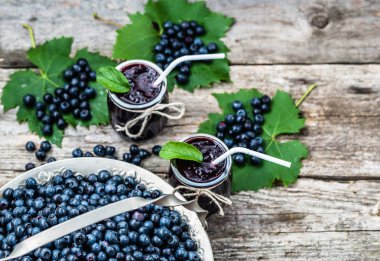 Bilberry taze yaban mersini içki, yaz güler yüzlü vitamin ile karışık