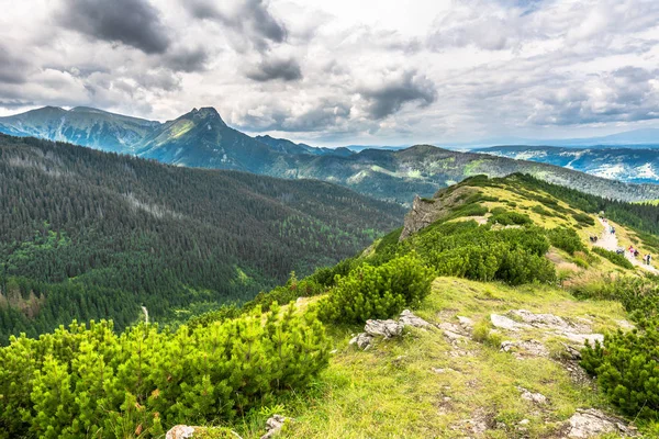 春の山の風景、タトラ山脈、ポーランド — ストック写真