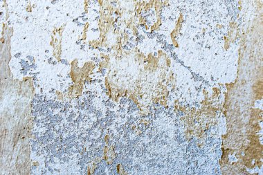 Duvar, eski boya kabuğu ile arka plan beyaz doku