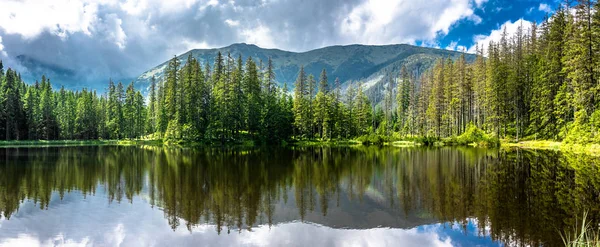 Tatra Dağları, dağ gölü Milli Parkı Polonya, yaz manzara Panoraması