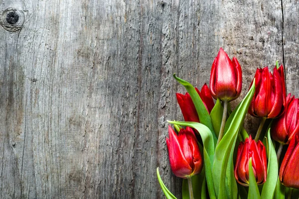 Ramo de tulipanes, flores de primavera para el día de las madres, fondo — Foto de Stock