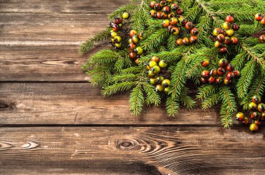 Noel arka plan olarak Ladin ağacının dalını