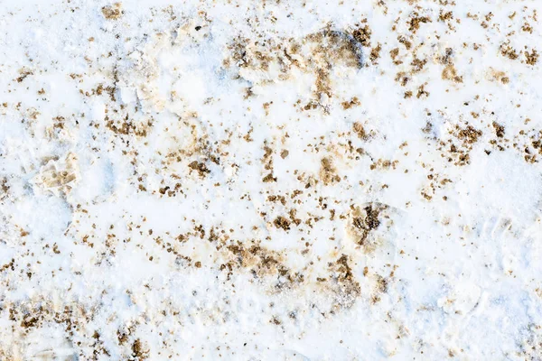 Textura de inverno de neve e areia, fundo — Fotografia de Stock