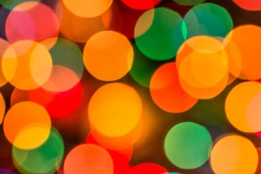 Geometrik desen arka plan ile Noel ışıkları, yuvarlak bulanık daireler web tasarım duvar kağıdı olarak yararlı