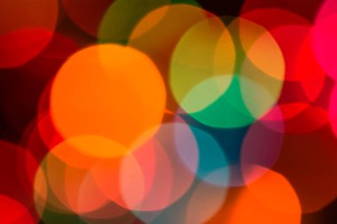 Geometrik desen arka plan ile Noel ışıkları, yuvarlak bulanık daireler web tasarım duvar kağıdı olarak yararlı