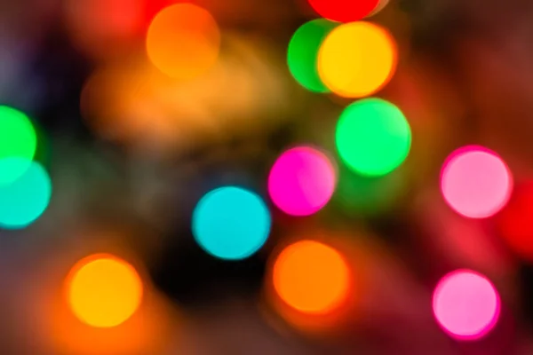 Jul ljus bakgrund, bokeh med ljus, oskärpa mönster — Stockfoto