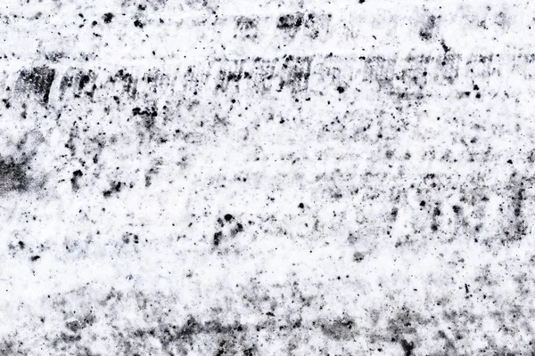 Camino de invierno, huellas de neumáticos en nieve, textura —  Fotos de Stock