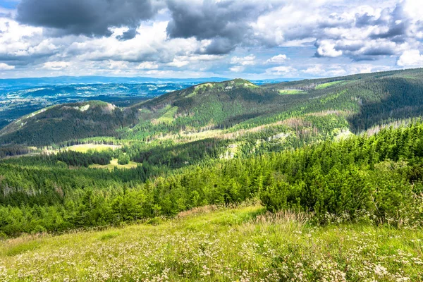 Paesaggio Della Valle Montagna Panorama Della Città Zakopane Dal Sentiero — Foto Stock