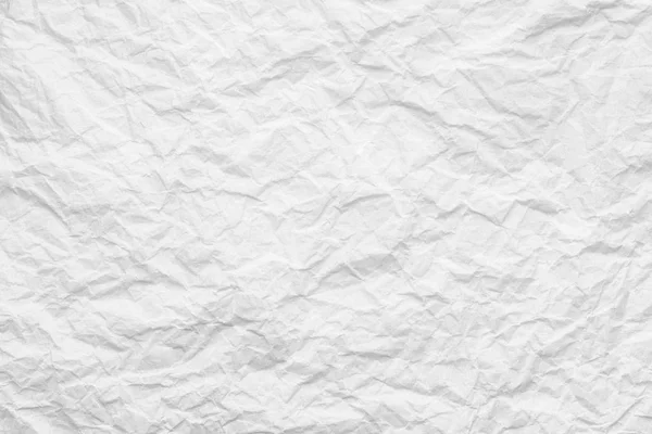Gyűrött papír textúra, fehér háttér absztrakt — Stock Fotó