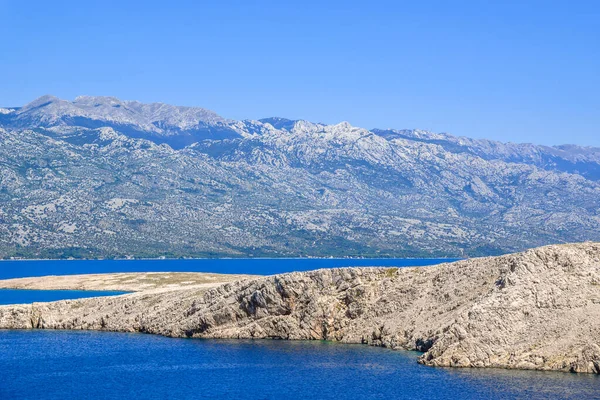 Blue lagoon of Adriatic Sea - Kvarner Bay near Pag Island, Dalmatia, Croatia