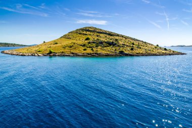 Adriyatik adası, Akdeniz, Hırvatistan, Dalmaçya