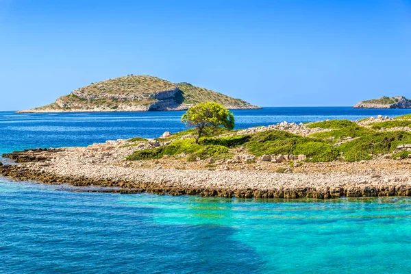 Хорватський Острів Морі Пляжі Круатія Ландшафт Відпустка Подорожні Концепції — стокове фото