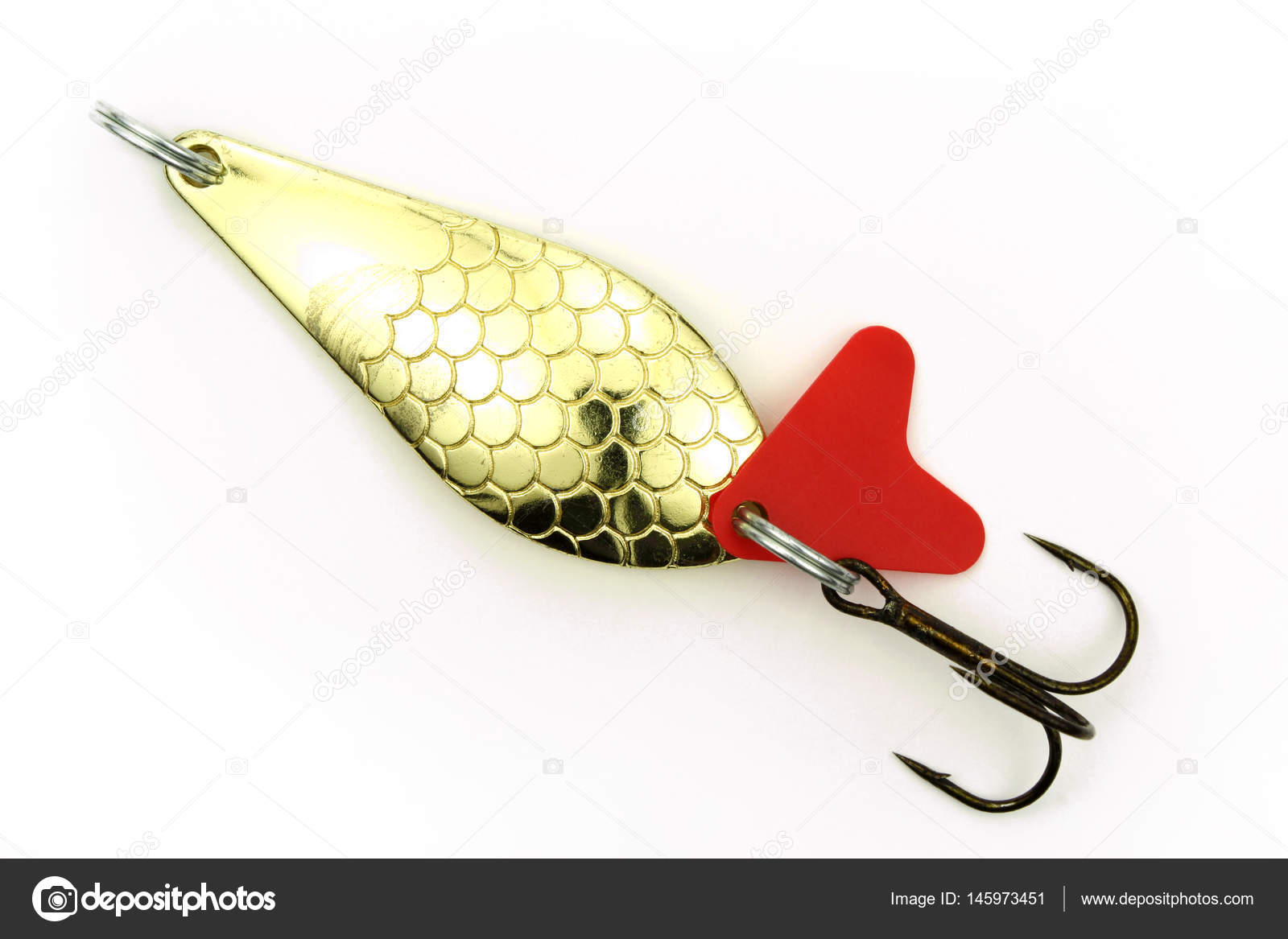 Fishing Lure For Fishing With Spinning On White Background Stock.