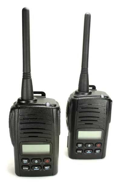 Przenośne walkie-talkie na białym tle na białym tle — Zdjęcie stockowe