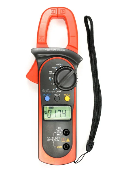 Clamp meter isolated on the white background — Stock Photo, Image