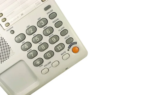 Büro-Telefon isoliert auf weißem Hintergrund — Stockfoto