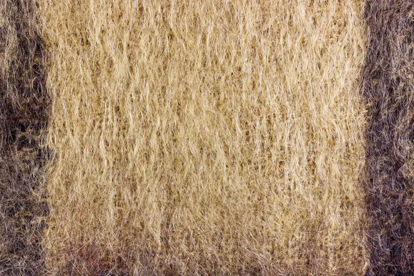 Abstrakte Textur Aus Brauner Strickwolle Mit Schwarzen Streifen Hintergrund Aus — Stockfoto