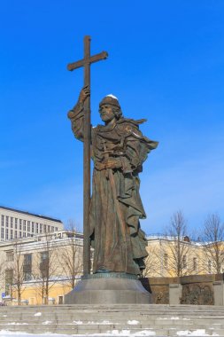 Prens Vladimir Moskova Kremlin yakınındaki anıt