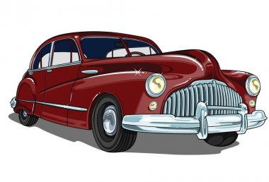 Vektör Retro lüks Pontiac araba