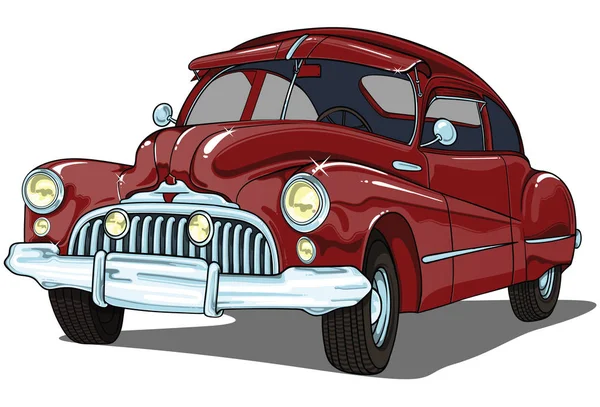 Retro vintage vector car . Transparent on white background. Big set automobiles inside my profile. — Stock Vector