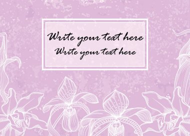 Vektör grafik davet yarım yamalak çiçek arka plan üzerinde. El çiçek desen davet şablonu için çekilmiş. Yarım yamalak tarzda çiçek açan yumuşak ve romantik çiçek. 