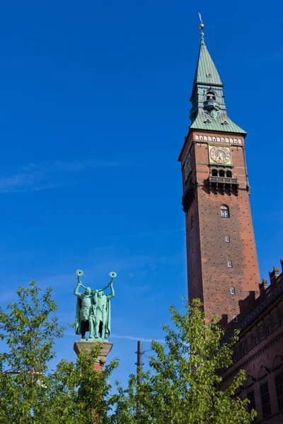 Kopenhagener Rathaussturm lizenzfreie Stockfotos