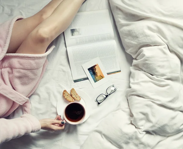 Morning in Bed — Stock Photo, Image