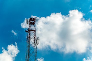 Mavi gökyüzündeki bulutlar