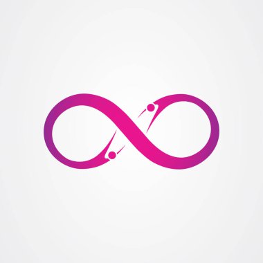 Sonsuzluk sığdırma simgesi logo tasarımı