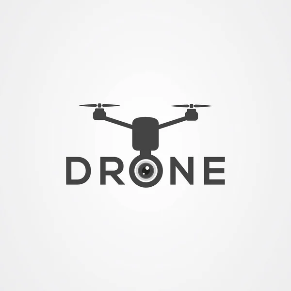 Drone simgesi logo vektör tasarımı