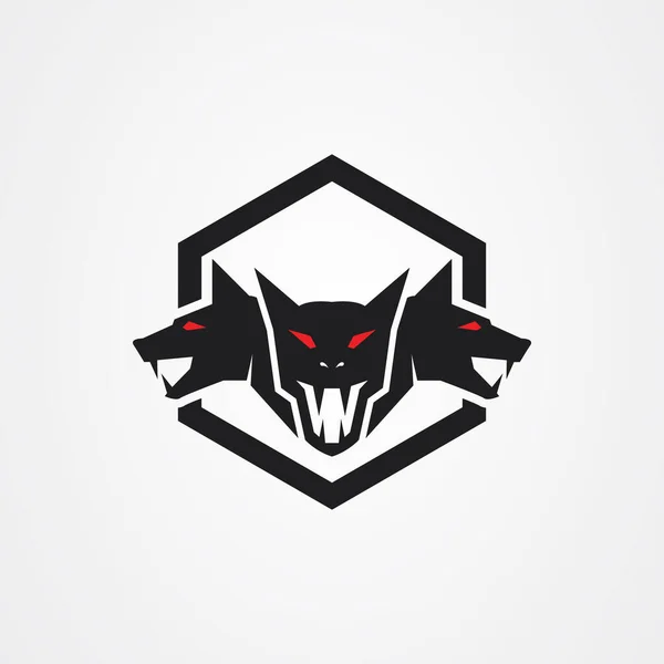 Cerberus simge logo vektörünün başı